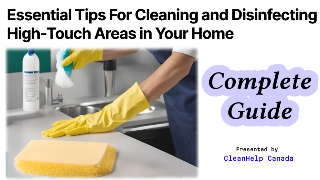 disinfecting high touch areas